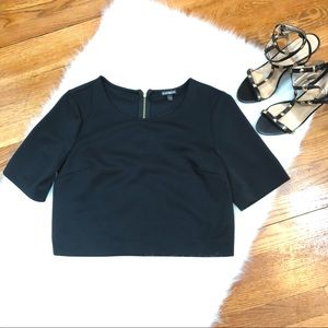 Express Black crop top